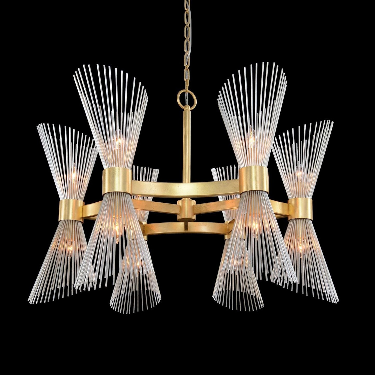 Bonheur Twelve-Light Glass Chandelier - Richardrider