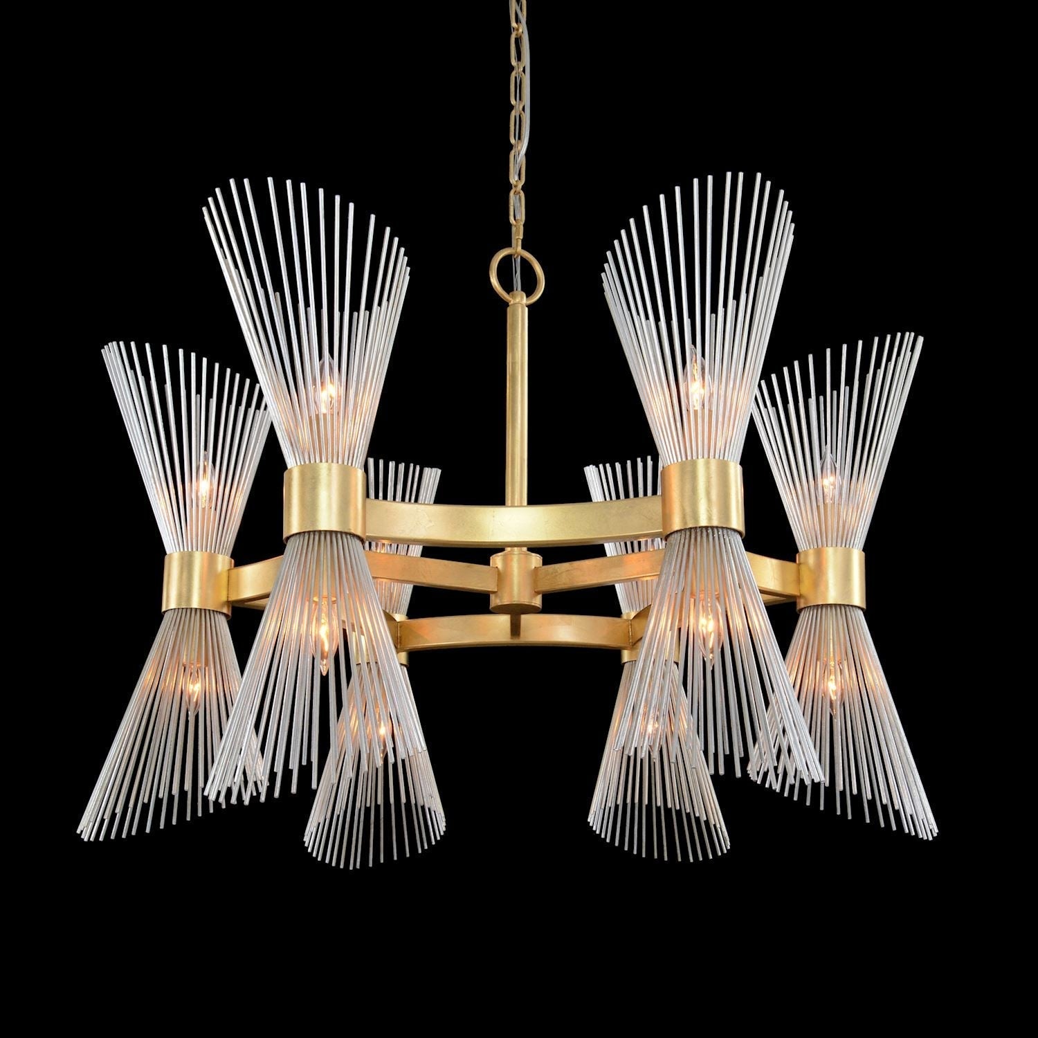 Bonheur Twelve-Light Glass Chandelier - Richardrider