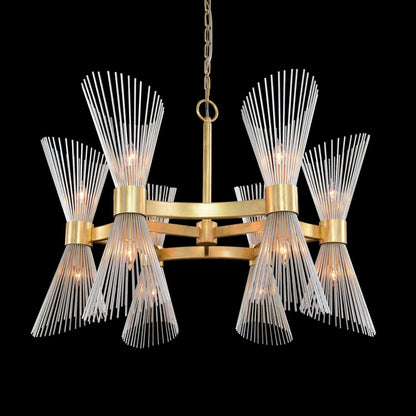 Bonheur Twelve-Light Glass Chandelier - Richardrider