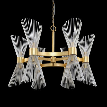 Bonheur Twelve-Light Glass Chandelier - Richardrider