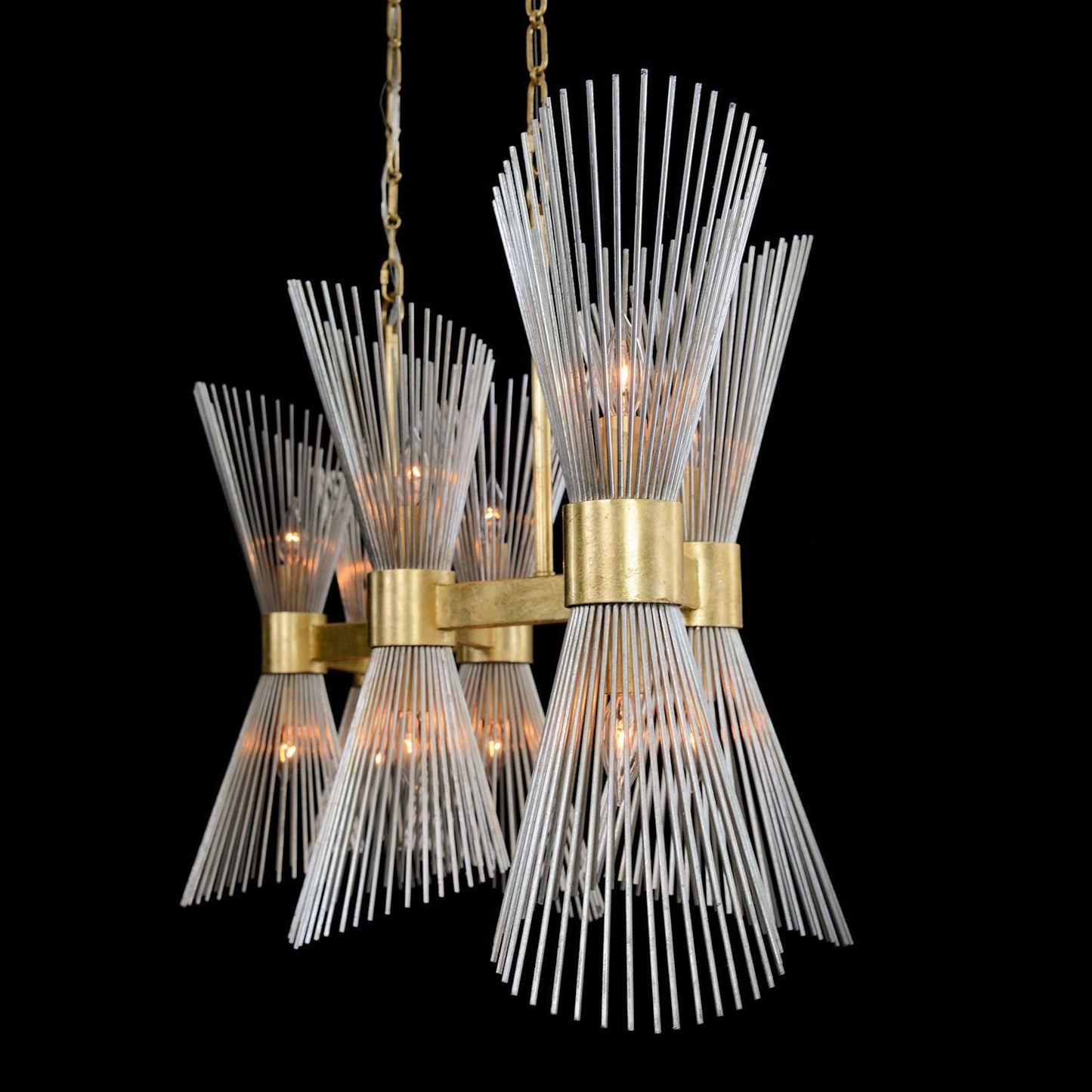 Bonheur Glass Crystal Twelve-Light Horizontal Chandelier - Richardrider