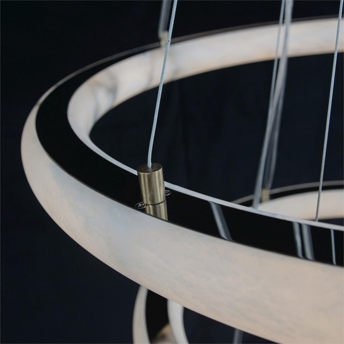 Luca Three-Tier Alabaster Pendant Chandelier - Richardrider