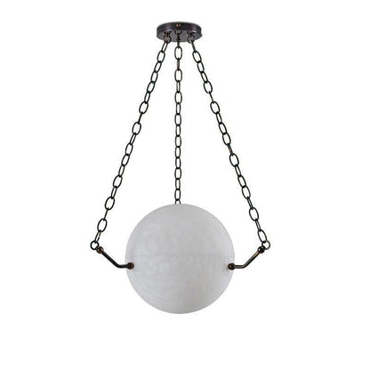 Aaron Alabaster Sphere Suspension Lamp, Pendant Kitchen Island Lamp - Richardrider