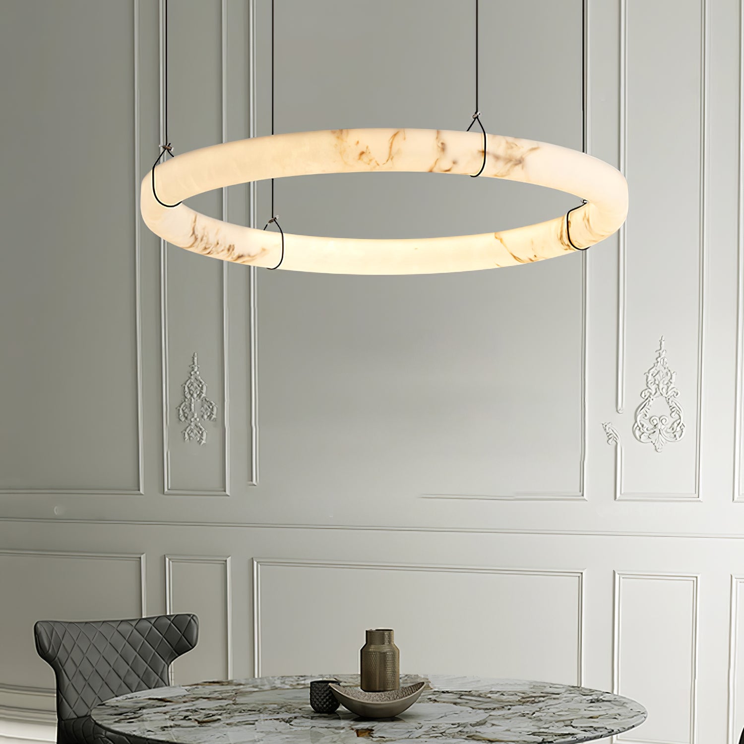 Alabaster Ring Pendant Lamp - Richardrider
