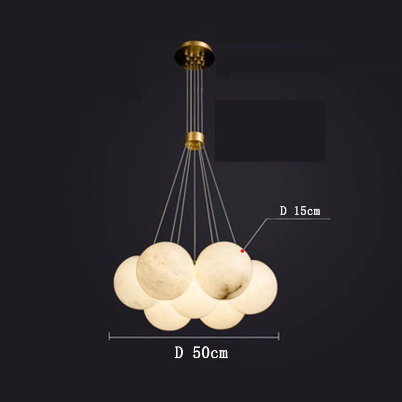 Alabaster Anne Ceiling Pendant 7/19 Lights - Richardrider