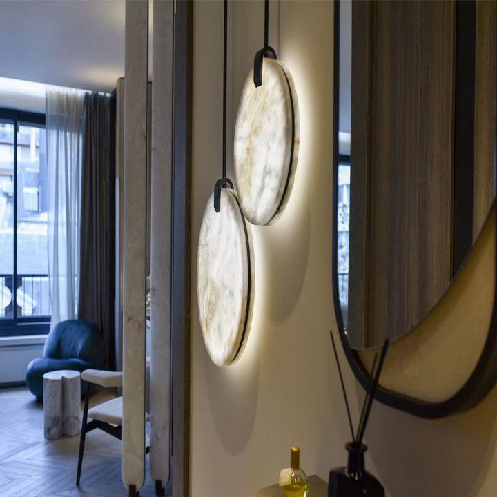 Alabaster Disc Pendant Light - Richardrider