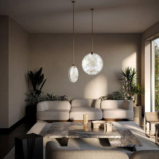Alabaster Disc Pendant Light - Richardrider
