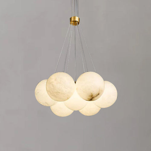 Alabaster Globe Art Pendant Light - Richardrider