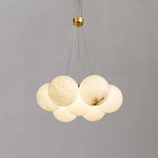Alabaster Globe Art Pendant Light - Richardrider