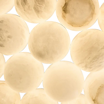 Alabaster Globe Art Pendant Light - Richardrider