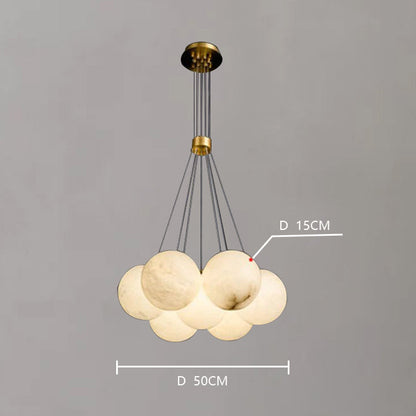 Alabaster Globe Art Pendant Light - Richardrider