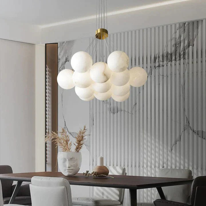 Alabaster Globe Art Pendant Light - Richardrider