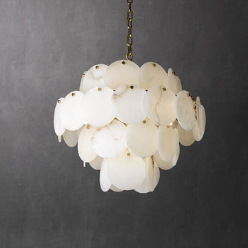 Charlene Alabaster Multi-Tier Round Chandelier - Richardrider