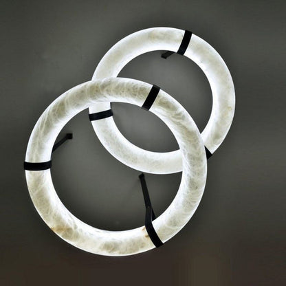 Glacera Alabaster Lorry Oslo Art Chandelier 8 Size