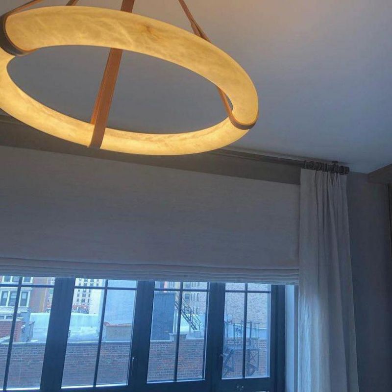 Glacera Alabaster Lorry Oslo Art Chandelier 8 Size