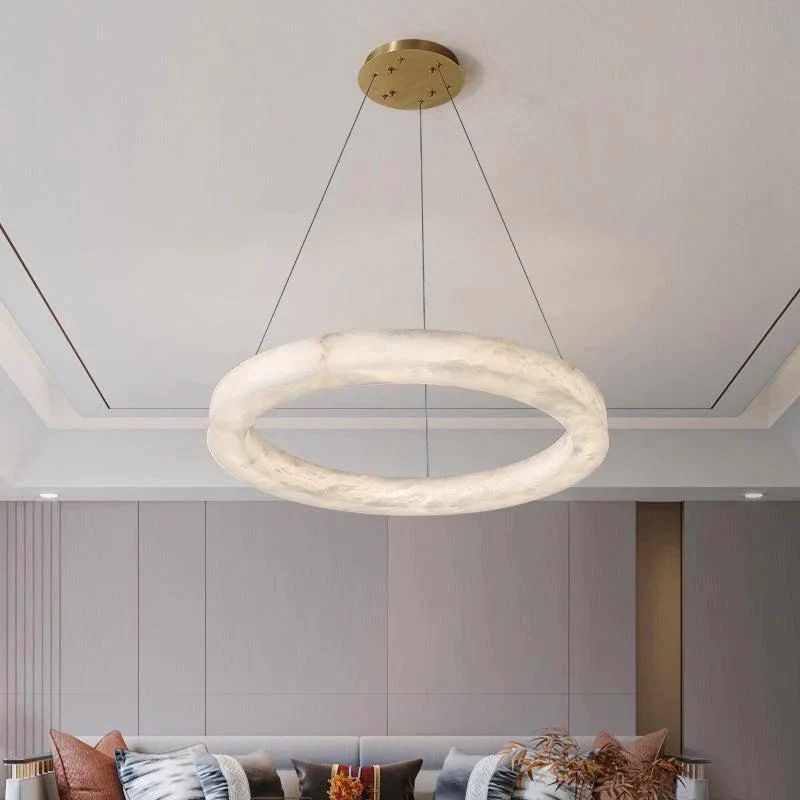 Alabaster Round Morden Pendant - Richardrider