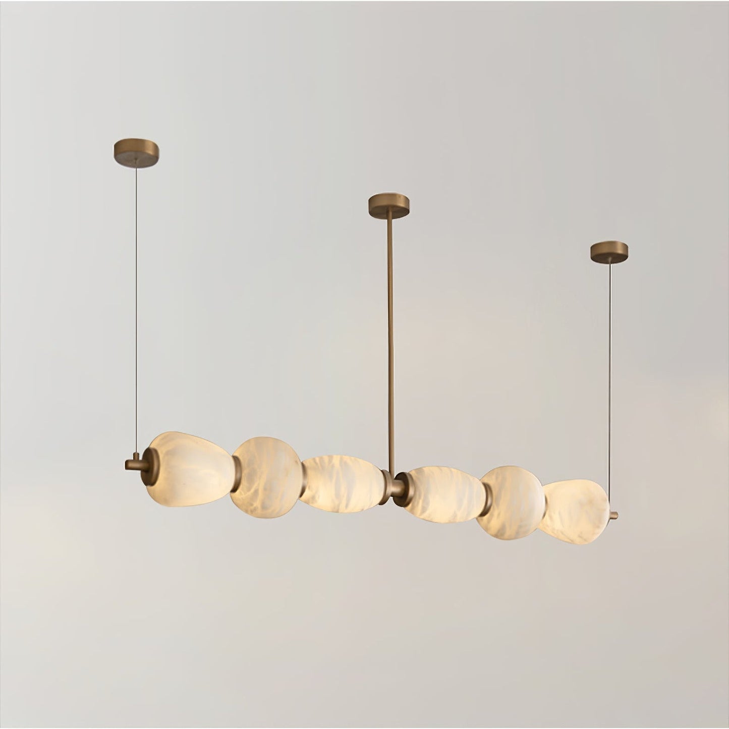 Alabaster Pebble Linear Chandelier - Richardrider