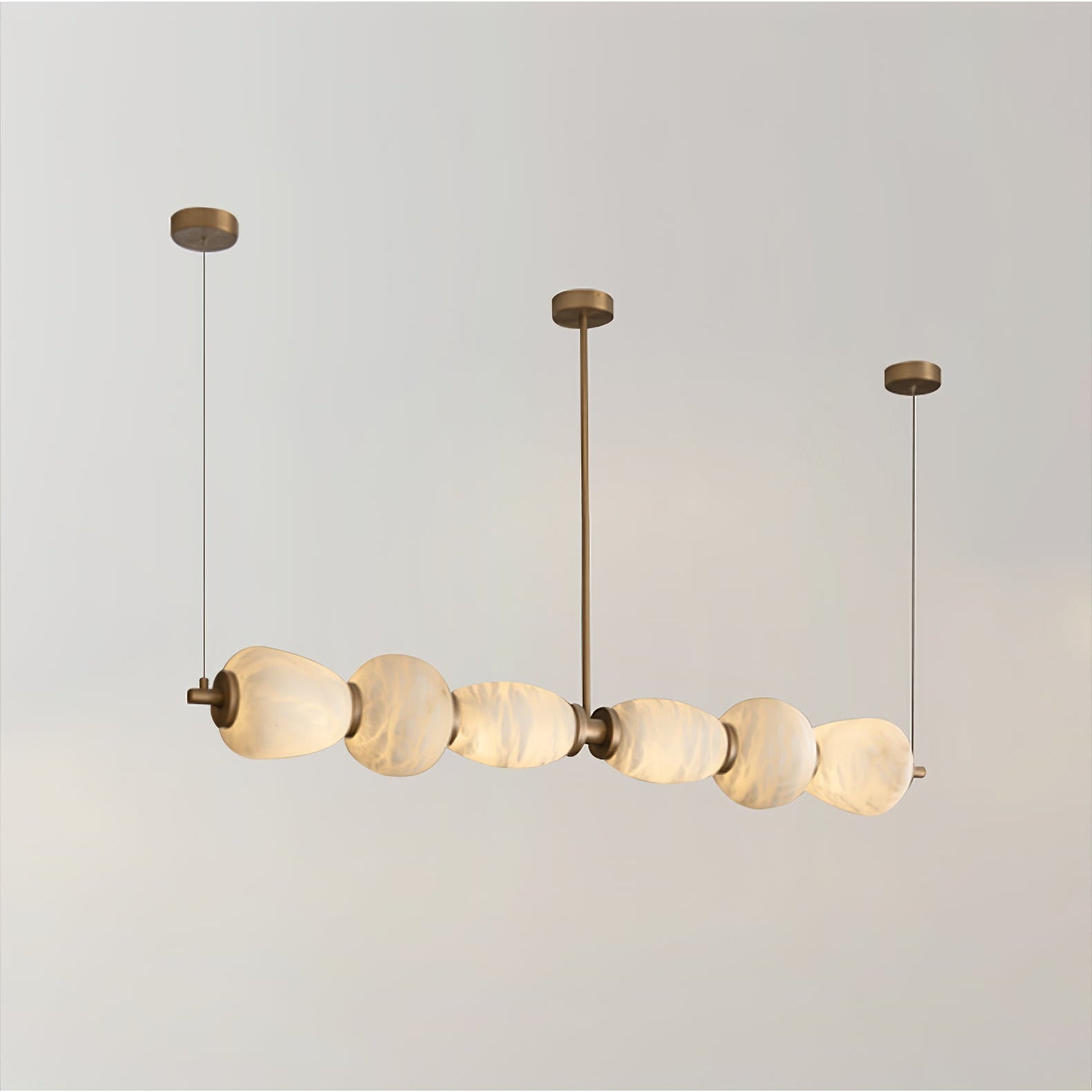 Alabaster Pebble Linear Chandelier - Richardrider