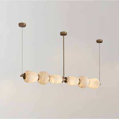 Alabaster Pebble Linear Chandelier - Richardrider