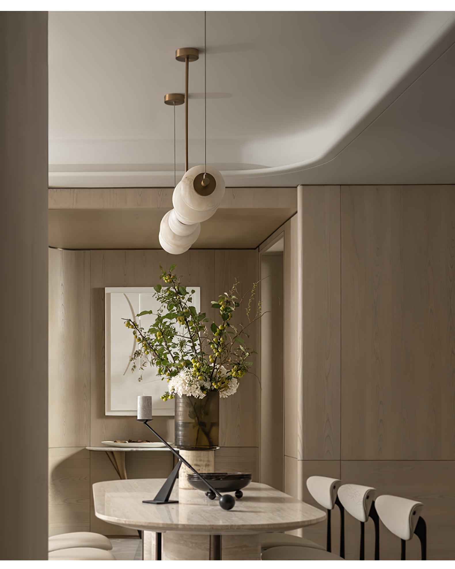 Alabaster Pebble Linear Chandelier - Richardrider