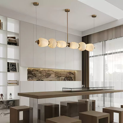Alabaster Pebble Linear Chandelier - Richardrider