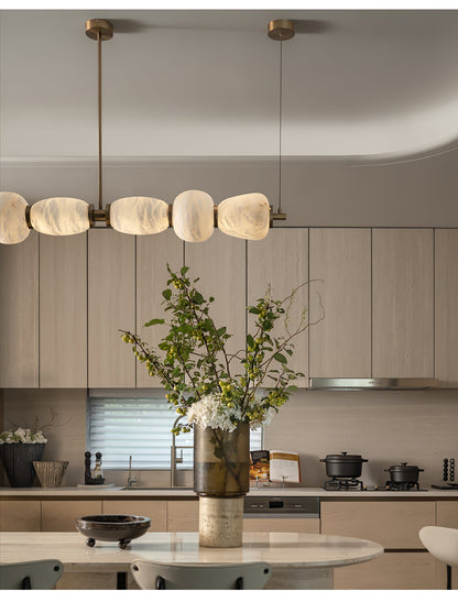Alabaster Pebble Linear Chandelier - Richardrider