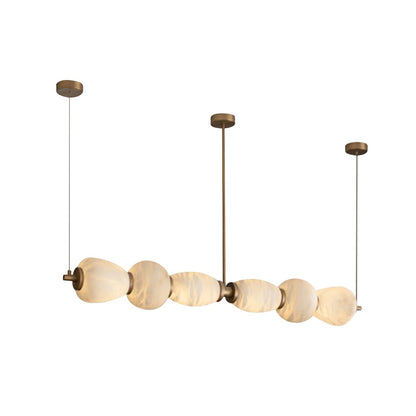 Alabaster Pebble Linear Chandelier - Richardrider