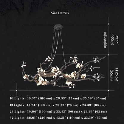 Barhed Tree Branch Chandelier