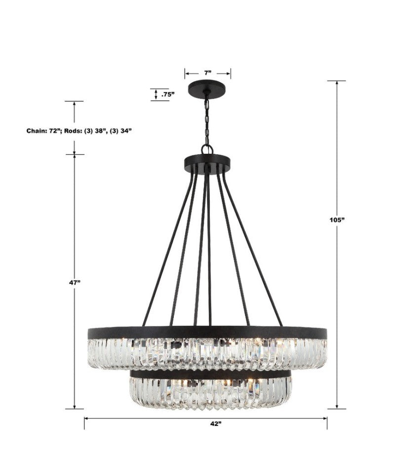 Alice 2-Tier 26 Light Chandelier 42” - Richardrider