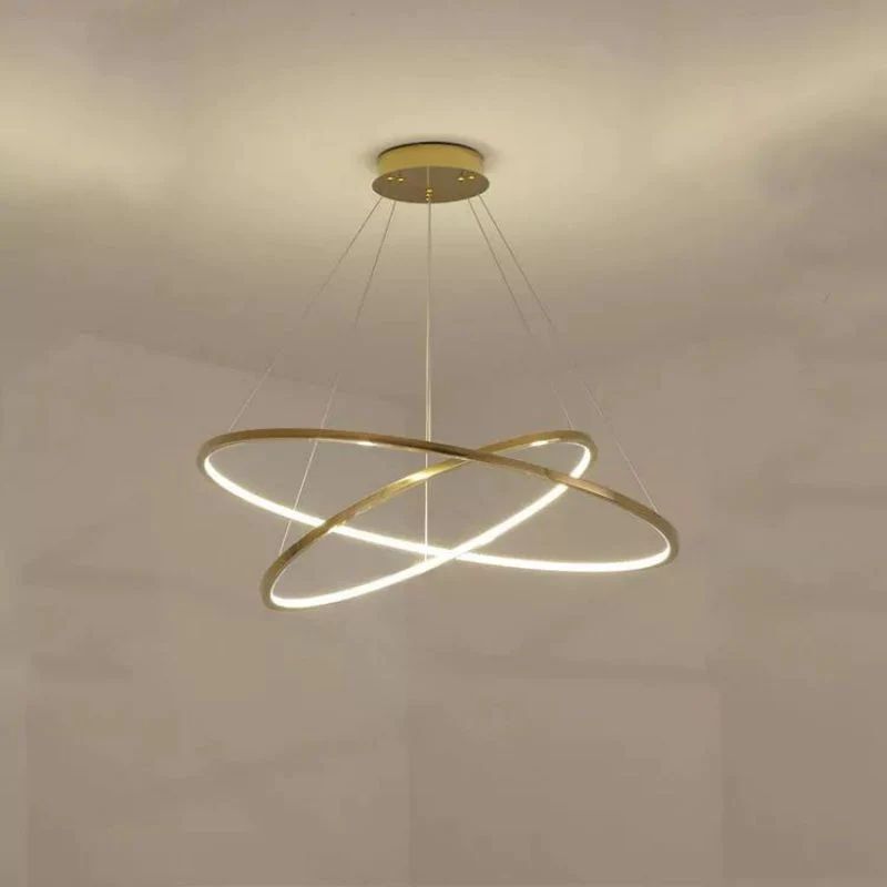 Amina Quartz Golden Rings Chandelier - Richardrider