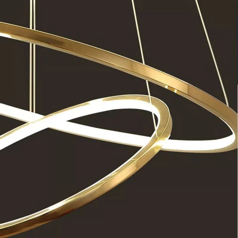 Amina Quartz Golden Rings Chandelier - Richardrider