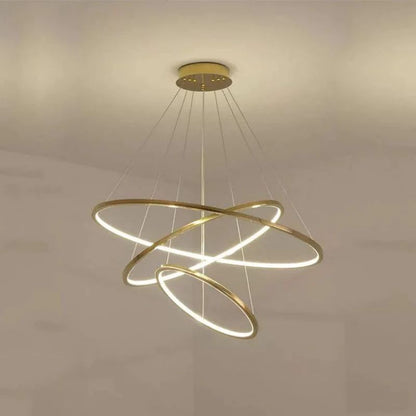 Amina Quartz Golden Rings Chandelier - Richardrider