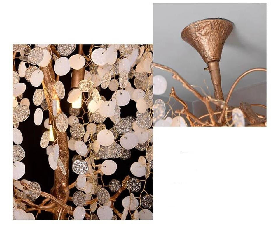 Arabella Blossom: Stairwell Lighting Chandelier - Long Drop Stairwell Pendant Lights - Foyer Staircase Chandelier