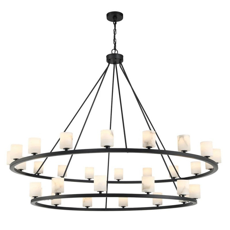 Agron 30 Light Alabaster Chandelier - Richardrider