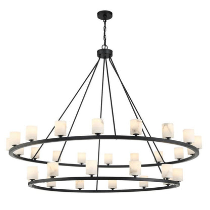 Agron 30 Light Alabaster Chandelier - Richardrider