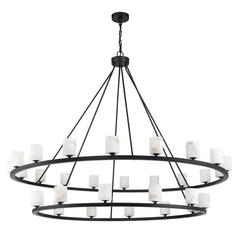 Agron 30 Light Alabaster Chandelier - Richardrider