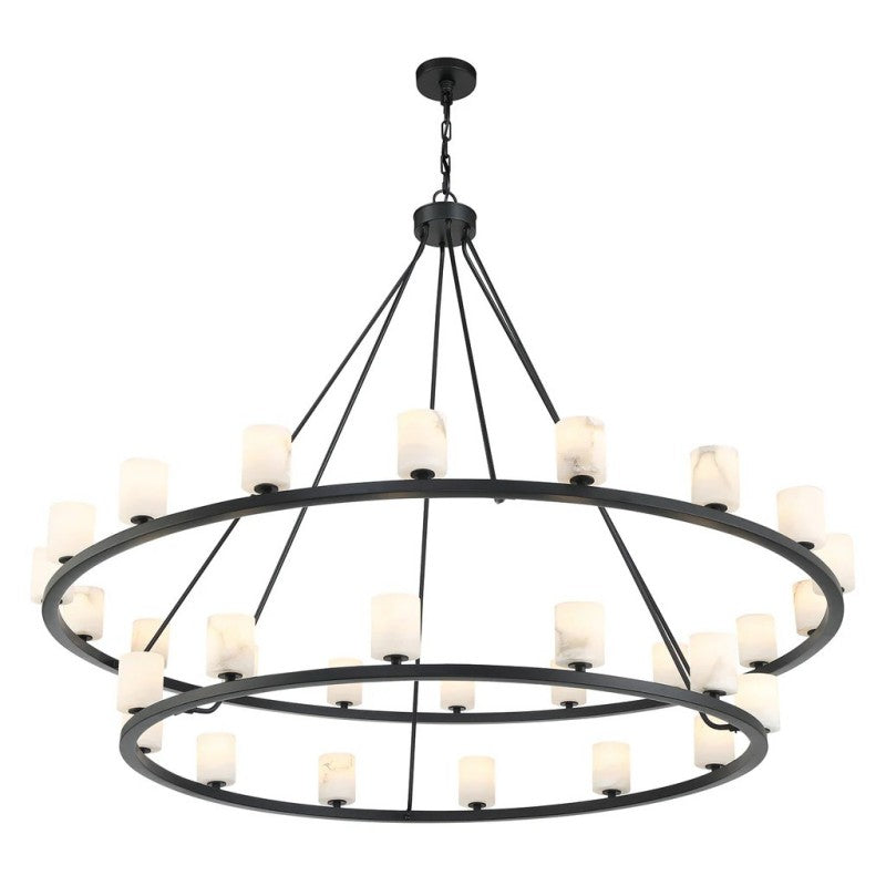 Agron 30 Light Alabaster Chandelier - Richardrider