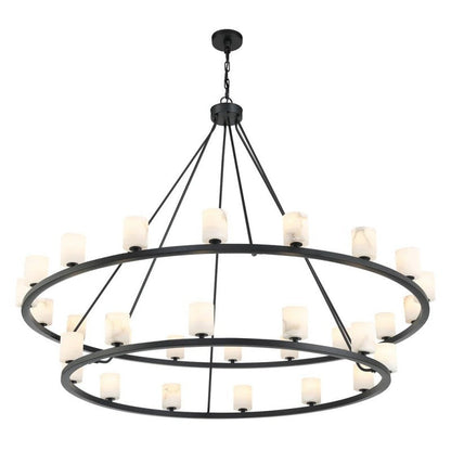 Agron 30 Light Alabaster Chandelier - Richardrider