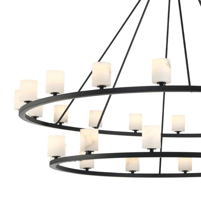 Agron 30 Light Alabaster Chandelier - Richardrider