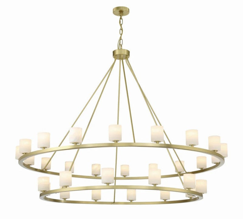 Agron 30 Light Alabaster Chandelier - Richardrider