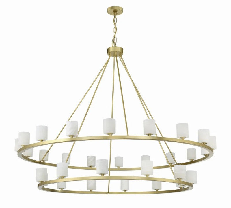Agron 30 Light Alabaster Chandelier - Richardrider