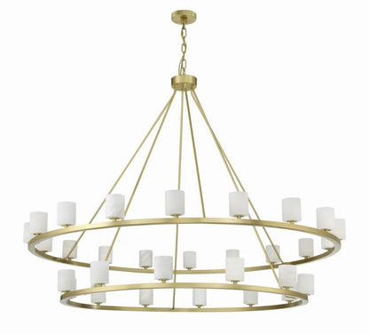 Agron 30 Light Alabaster Chandelier - Richardrider