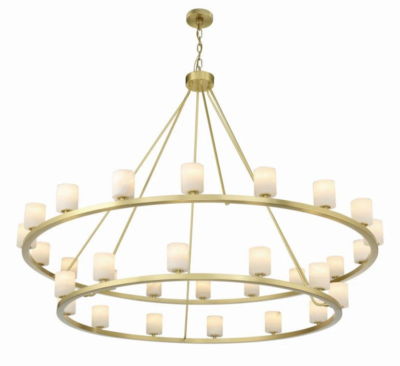 Agron 30 Light Alabaster Chandelier - Richardrider