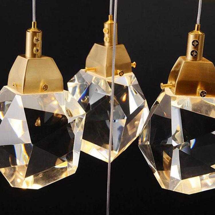 Masonry Faceted Crystal Prisms Chandeliers for Staircase Loft - Richardrider