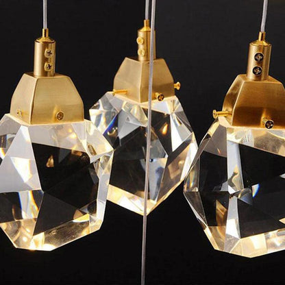 Masonry Faceted Crystal Prisms Chandeliers for Staircase Loft - Richardrider