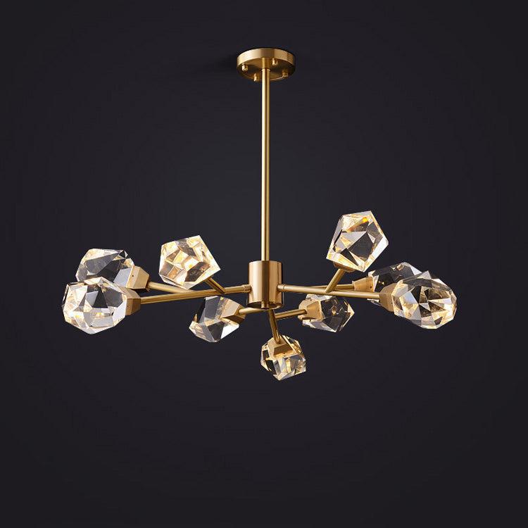 Masonry Faceted Crystal Prisms Chandelier - Richardrider