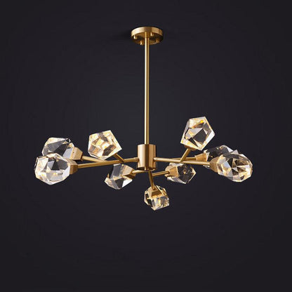 Masonry Faceted Crystal Prisms Chandelier - Richardrider
