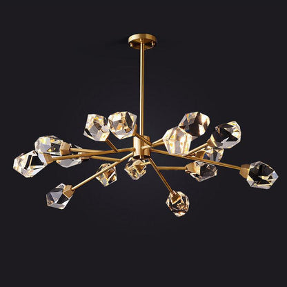 Masonry Faceted Crystal Prisms Chandelier - Richardrider