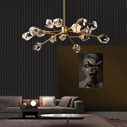 Masonry Faceted Crystal Prisms Chandelier - Richardrider