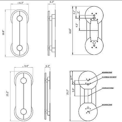 Brace Alabaster Wall Sconce